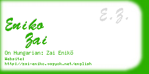 eniko zai business card